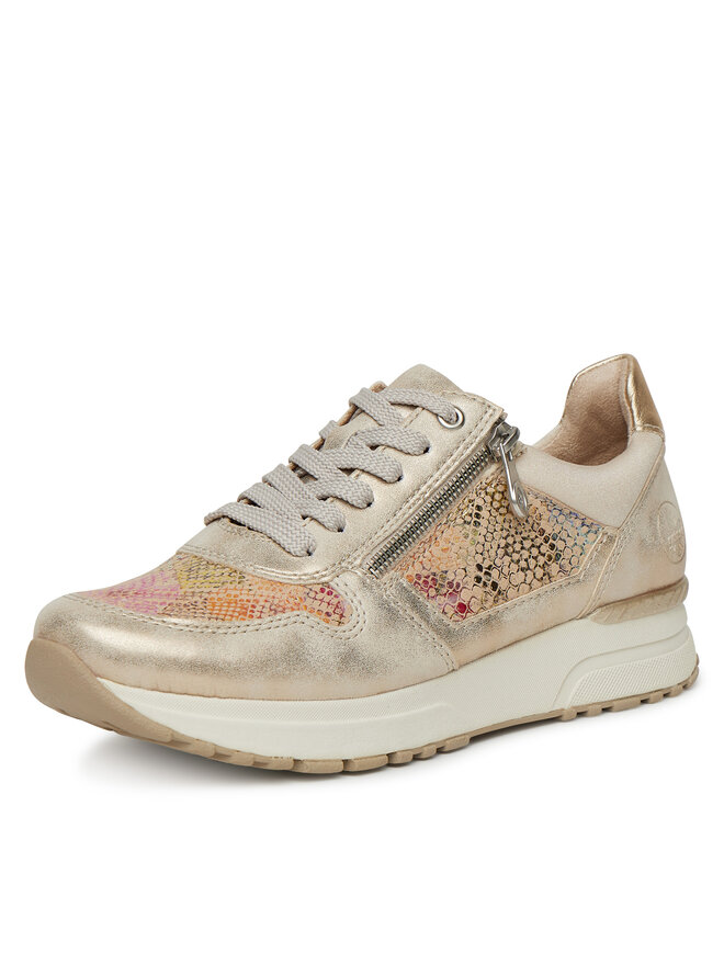 Rieker Sneakersy Rieker N7422-91 Béžová