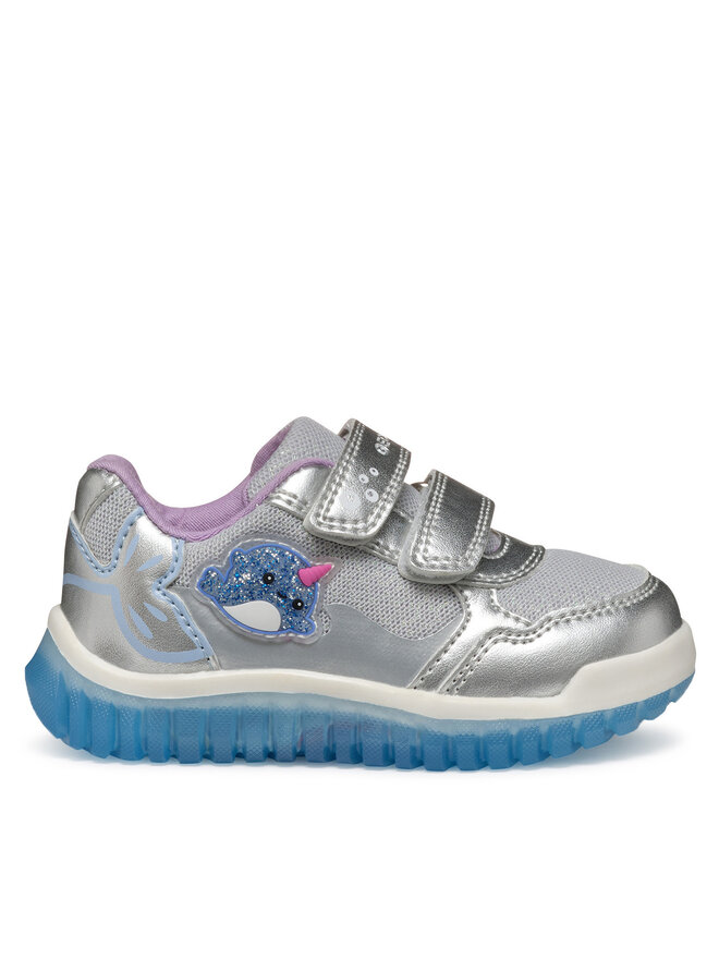 Geox Sneakersy Geox B Lightyloo B5561A 0AJAS C1294 Strieborná