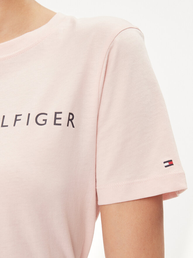 Tommy Hilfiger Tommy Hilfiger Camiseta Logo WW0WW40276 Rosa Regular Fit