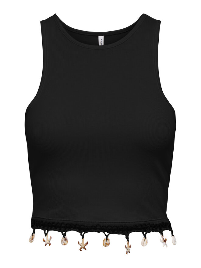ONLY ONLY Marškinėliai Shelly 15325019 Juoda Slim Fit