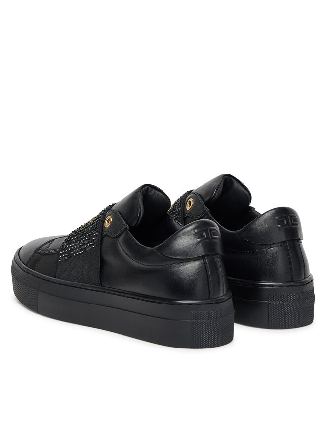 Elisabetta Franchi Сникърси Elisabetta Franchi Low Cut Velcro F4A9-E0355-1251 S Черен
