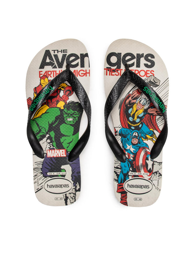 Havaianas MARVEL LOGOMANIA UNISEX - Tongs - Navy Blue