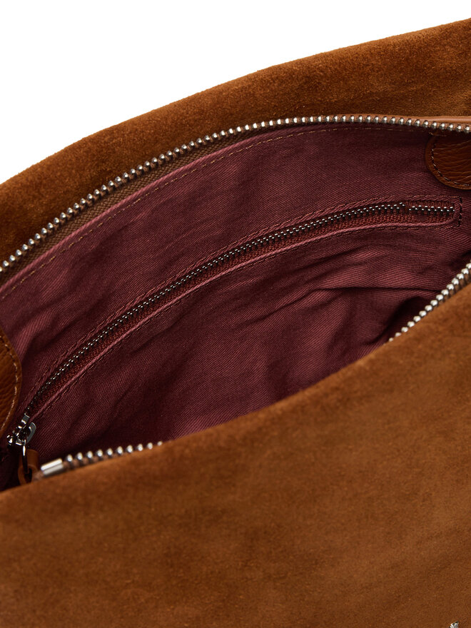 Coccinelle Handtasche Coccinelle P6P Boheme Suede Bimaterial E1 P6P 58 01 01 Braun