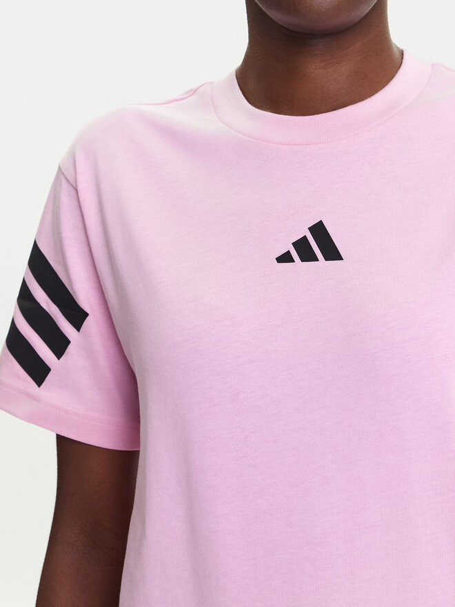adidas adidas Camiseta Future Icons 3-Stripes JE0240 Rosa Regular Fit