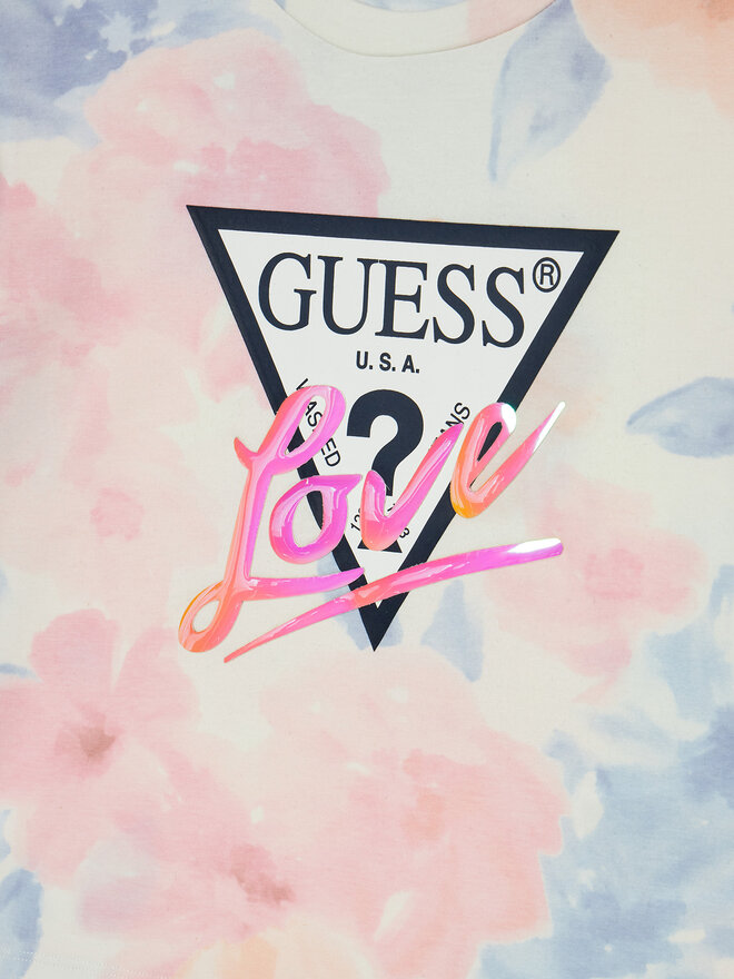 Guess Guess Camiseta J5RI05 K6YW4 De color Boxy Fit