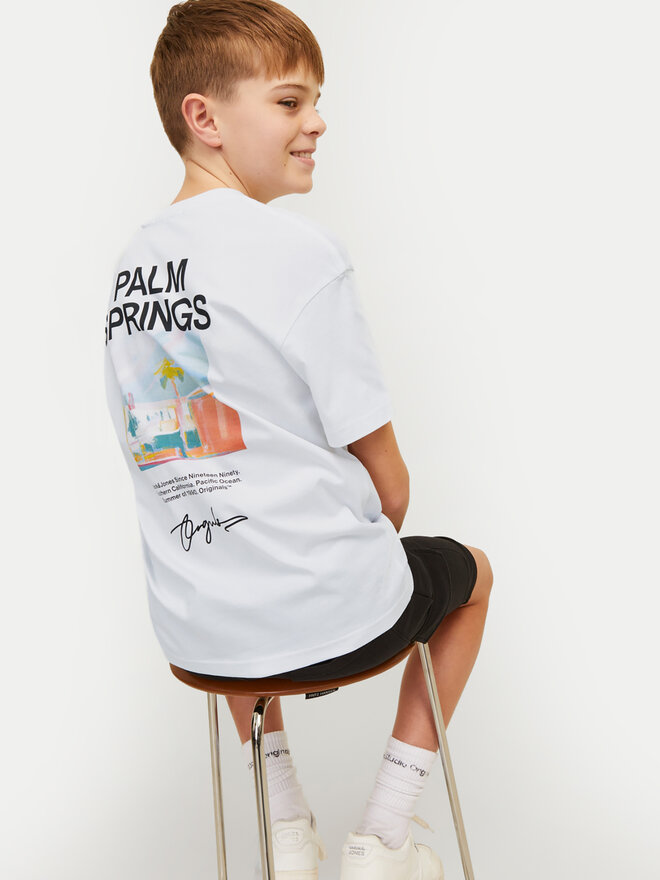 Jack&Jones Junior Jack&Jones Junior Marškinėliai Joraruba 12257134 Balta Volume Fit