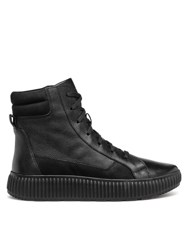 Geox Polokozačky Geox D Graisy D46XFC 046LT C9999 Černá