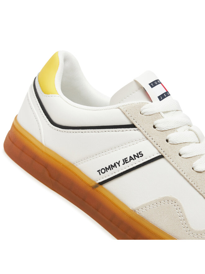 Tommy Jeans Сникърси Tommy Jeans Tjm Leather Retro Cupsole EM0EM01414 Екрю