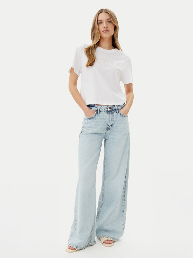 Guess Guess Póló V5GI09 K9RM1 Fehér Regular Fit