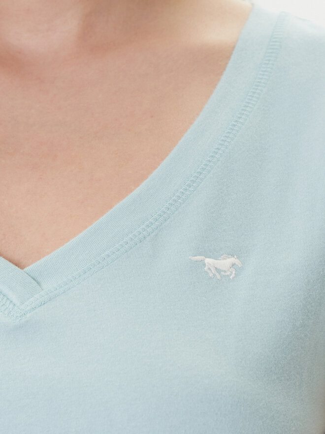 Mustang Mustang Marškinėliai Beverly 1016517 Žalia Slim Fit