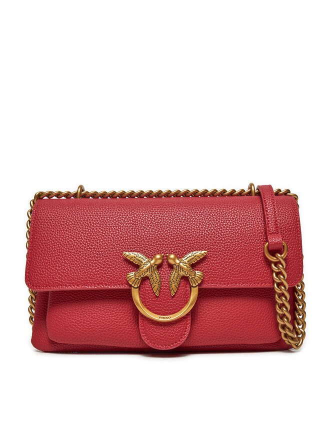 Handtasche PINKO Love One Soft Mini AI 24 25 PLTT 104528 A29Q Rot eschuhe