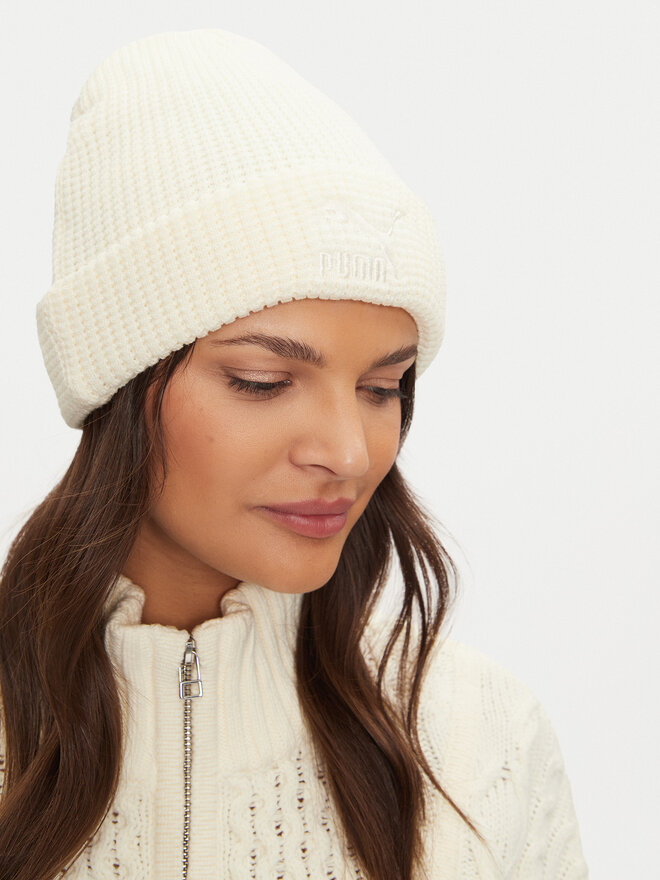 Puma Σκούφος Puma Classics Mid Fit Beanie 025677 02 Εκρού