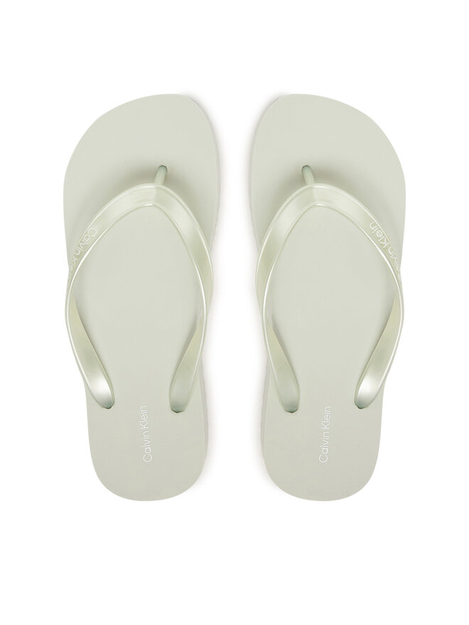 Calvin Klein Zehentrenner Calvin Klein Flatform Flip Flop Met Tpu HW0HW03120 Hellblau