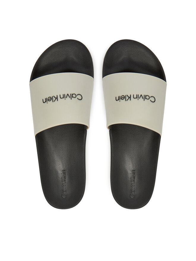 Calvin Klein Παντόφλες Calvin Klein Chunky Pool Slide Rub HM0HM01063 Γκρι