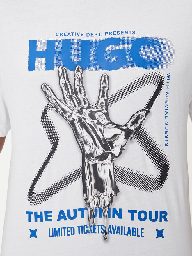 HUGO HUGO Camiseta Nopix 50543494 Blanco Regular Fit