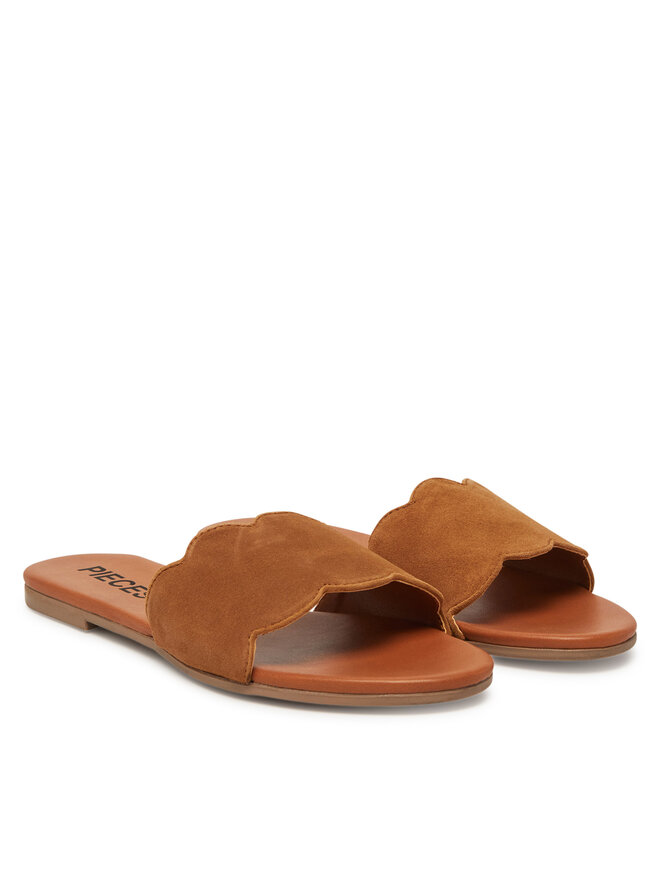 Pieces Pantoletten Pieces 17156838 Braun