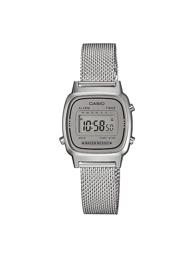 Casio Ρολόι Casio Vintage LA670WEM-7EF Ασημί
