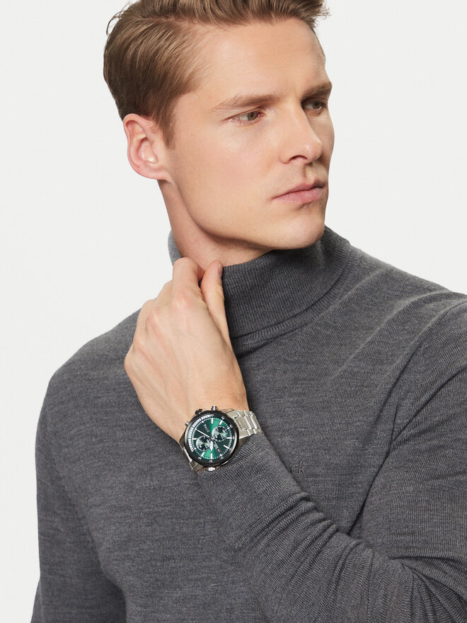 BOSS Zegarek BOSS Globetrotter 1513930 Srebrny