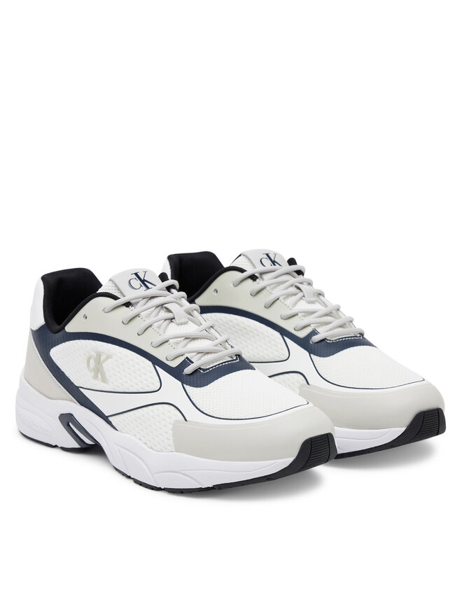 Calvin Klein Jeans Sportcipők Calvin Klein Jeans Retro Tennis Low Knit Mix YM0YM01310 Fehér