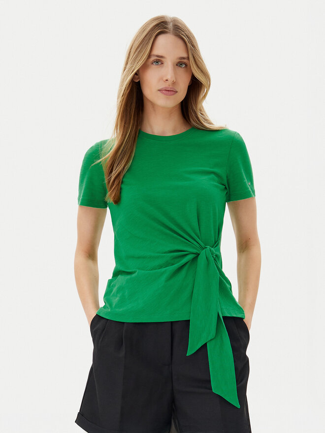 Tommy Hilfiger Tommy Hilfiger Marškinėliai WW0WW44559 Žalia Regular Fit