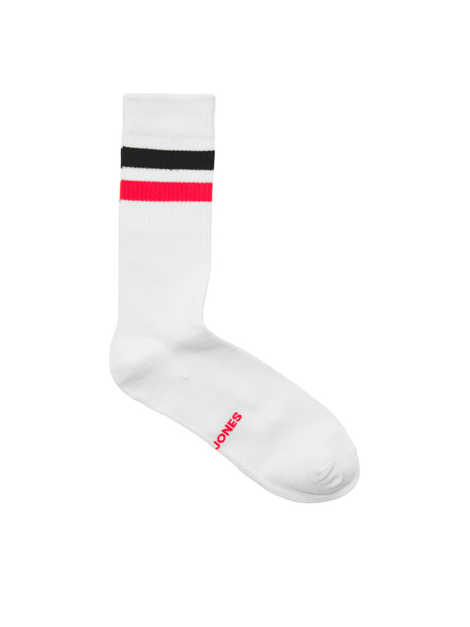 Jack&Jones Zestaw 5 par wysokich skarpet męskich Jack&Jones Tirana 12277074 Biały