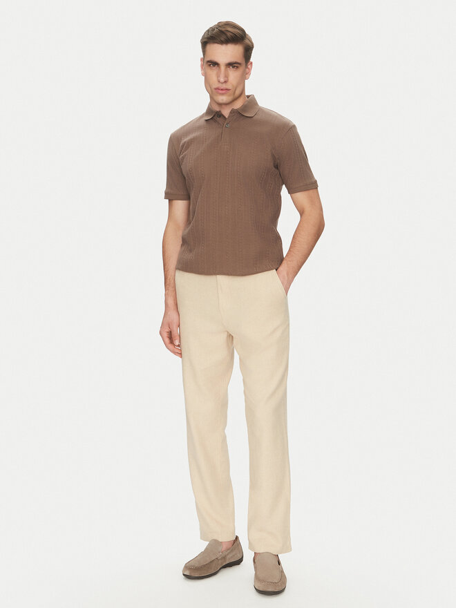 Selected Homme Selected Homme Poloshirt 16094575 Beige Regular Fit