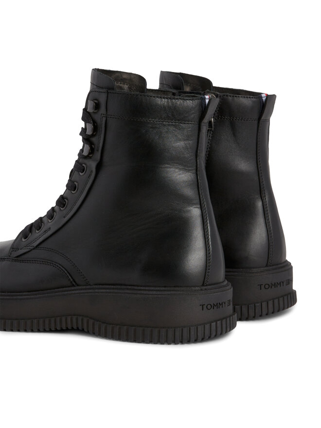 Tommy Hilfiger Stivali Tommy Hilfiger Th Everyday Class Termo Lth Boot FM0FM04658 Nero