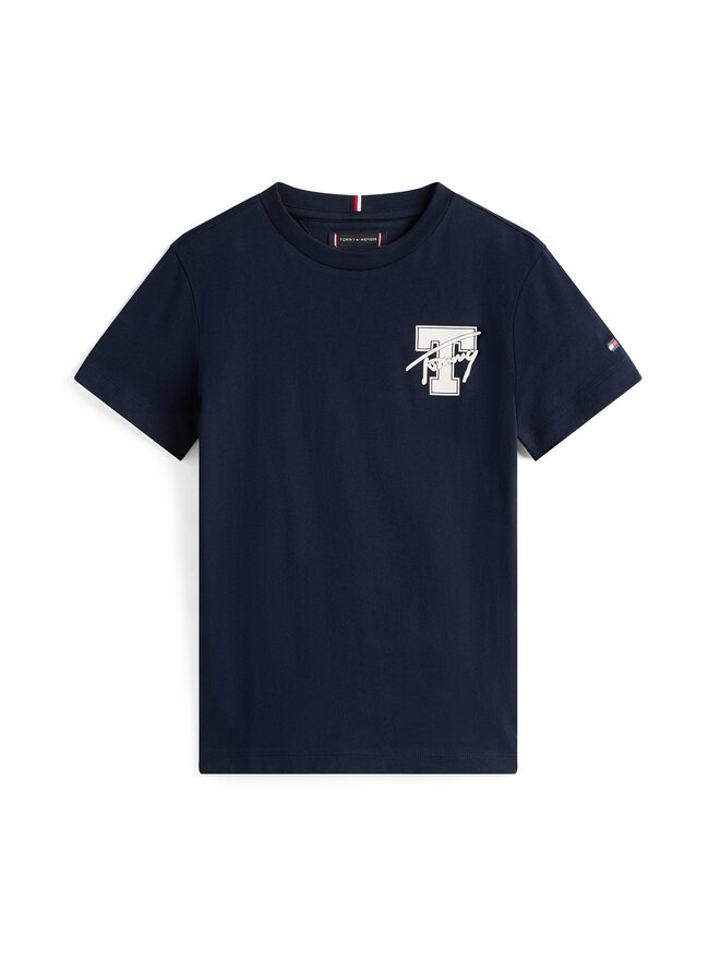 Tommy Hilfiger Tommy Hilfiger Marškinėliai Varsity Graphic KB0KB09868 Tamsiai mėlyna Regular Fit