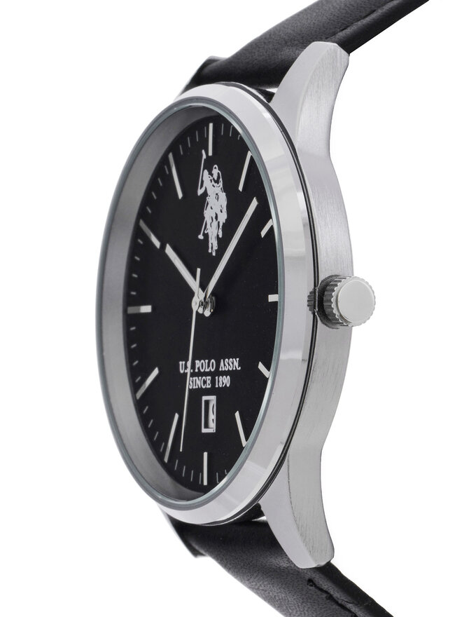 U.S. Polo Assn. Σετ Ρολόι & Βραχιόλι U.S. Polo Assn. Owen USP6175TW Μαύρο