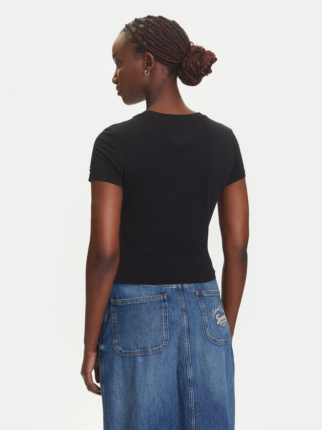 Tommy Jeans Tommy Jeans T-Shirt Heart DW0DW21390 Μαύρο Slim Fit