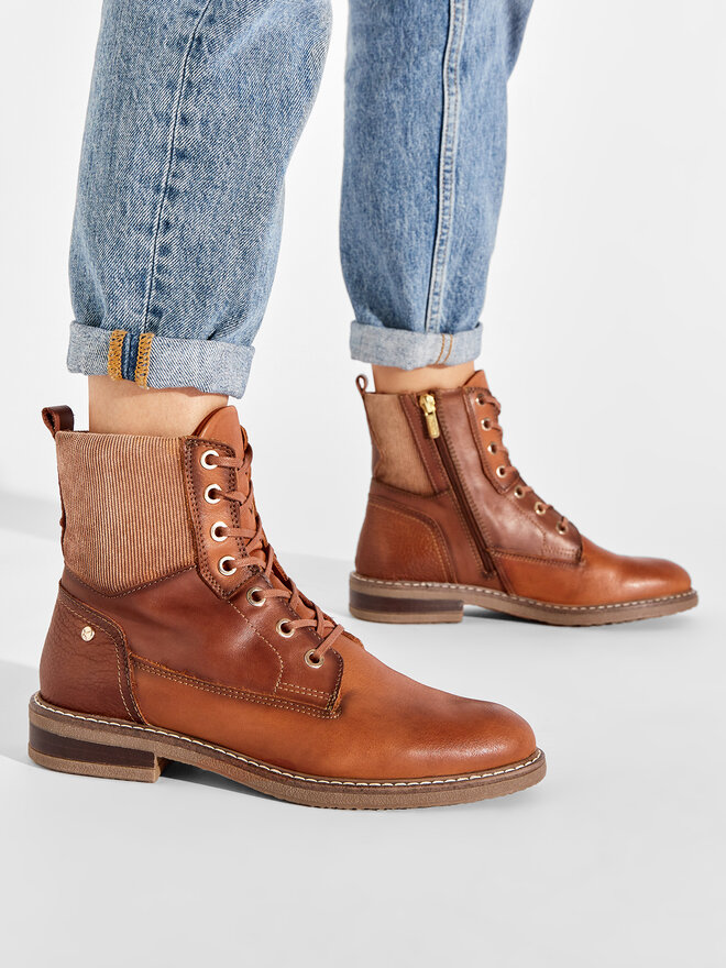Pikolinos Μποτάκια Pikolinos W8J-8966C1 Καφέ