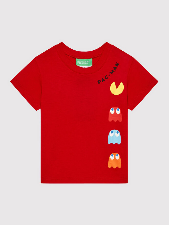United Colors Of Benetton United Colors Of Benetton T-Shirt PAC-MAN 3096G102F Rot Regular Fit