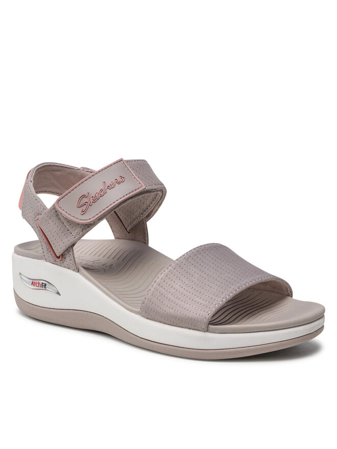 Sandali Skechers Arch Fit Sunshine 163310 TPPK Grigio escarpe