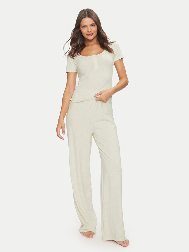 Guess Guess Pijama O4YX02 KBBU1 Écru Regular Fit