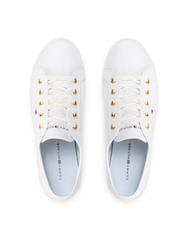 Tommy Hilfiger Tenisky Tommy Hilfiger Essential Nautical Sneaker FW0FW06512 Bílá