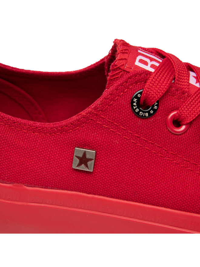 Big Star Shoes Plátenky Big Star Shoes AA274007 Červená