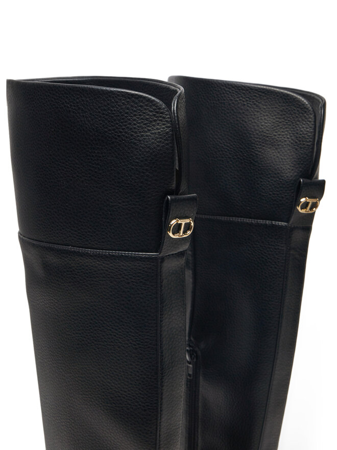TWINSET Cizme TWINSET 242TGT174 Negru