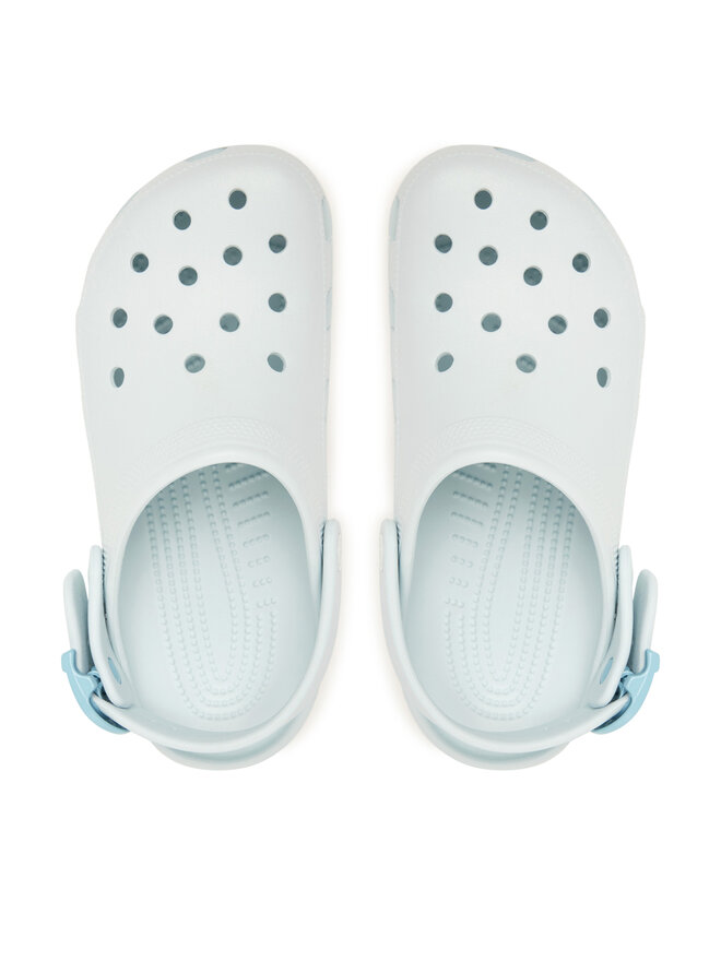 Crocs Pantoletten Crocs Classic Enamel Buckle Clog 213347 Hellblau