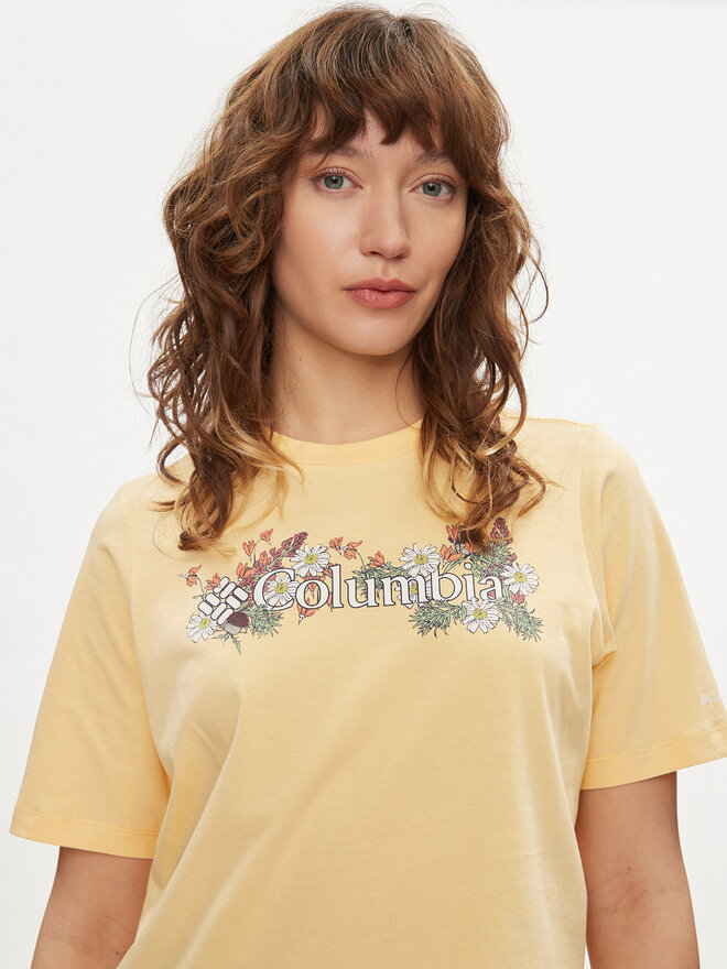 Columbia Columbia T-Shirt North Cascades™ 1992085 Gelb Relaxed Fit