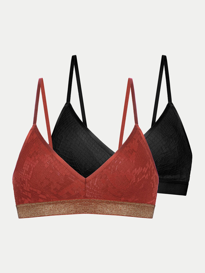 Dorina Dorina 2er-Set Bralette-BHs Vera FXBR0023ME028 Bunt