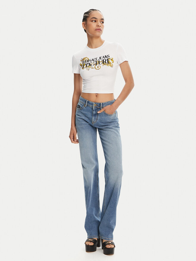 Versace Jeans Couture Versace Jeans Couture Camiseta 78HAHC05 Blanco Slim Fit