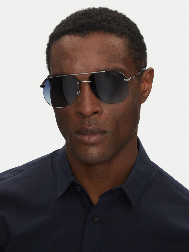 Trussardi Okulary przeciwsłoneczne Trussardi TSM3024 Srebrny