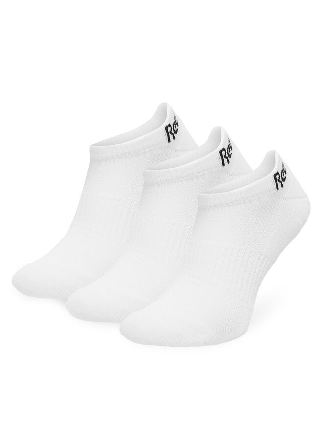 Reebok Set de 3 perechi de șosete joase unisex Reebok R0356P-SS24 (3-pack) Alb