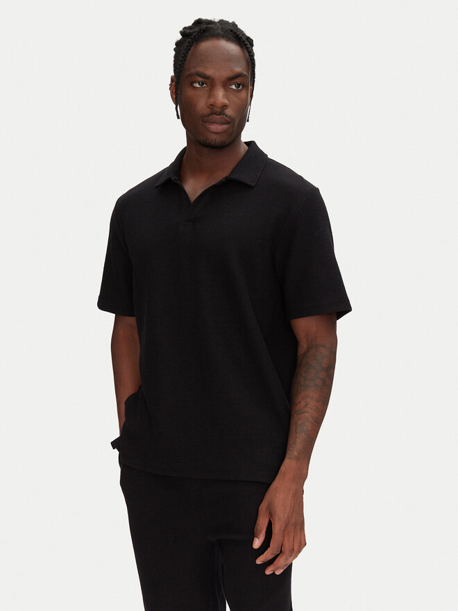 Jack&Jones Jack&Jones Σετ πλουζάκι polo και σορτς Slington 12281841 Μαύρο Relaxed Fit