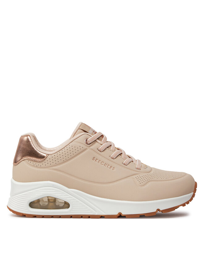 Sneakers Skechers Uno Shimmer Away 155196 NAT Rosa escarpe