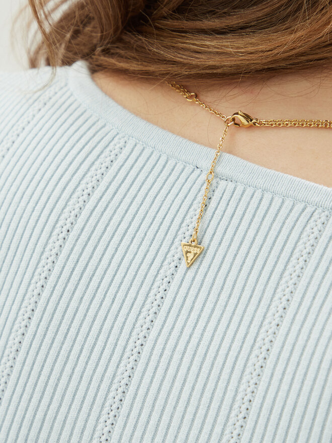Guess Náhrdelník Guess JUBN05 049JW Zlatá