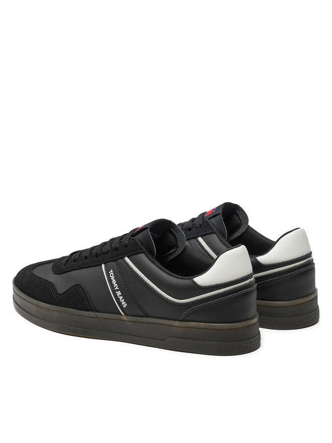 Tommy Jeans Sneakersy Tommy Jeans Leather Retro Cupsole EM0EM01414 Černá