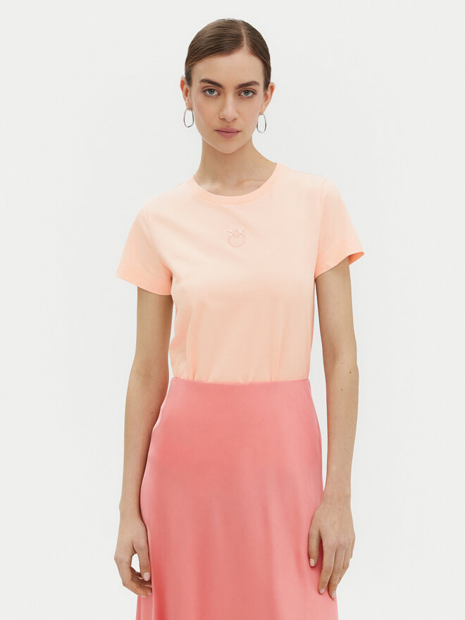 PINKO PINKO Футболка Bussolotto 100355 Рожевий Regular Fit