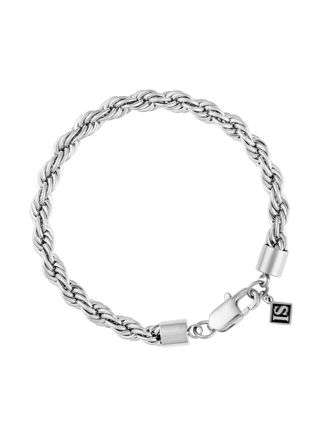 ICED STUFF Pulsera ICED STUFF Rope Oro blanco