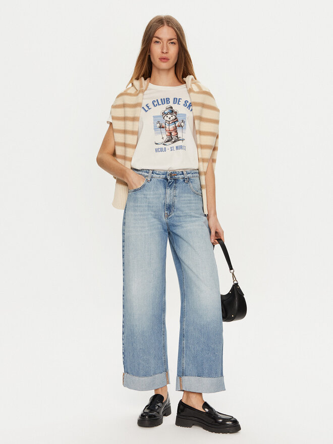 ViCOLO ViCOLO T-shirt RS0055 Bijela Regular Fit